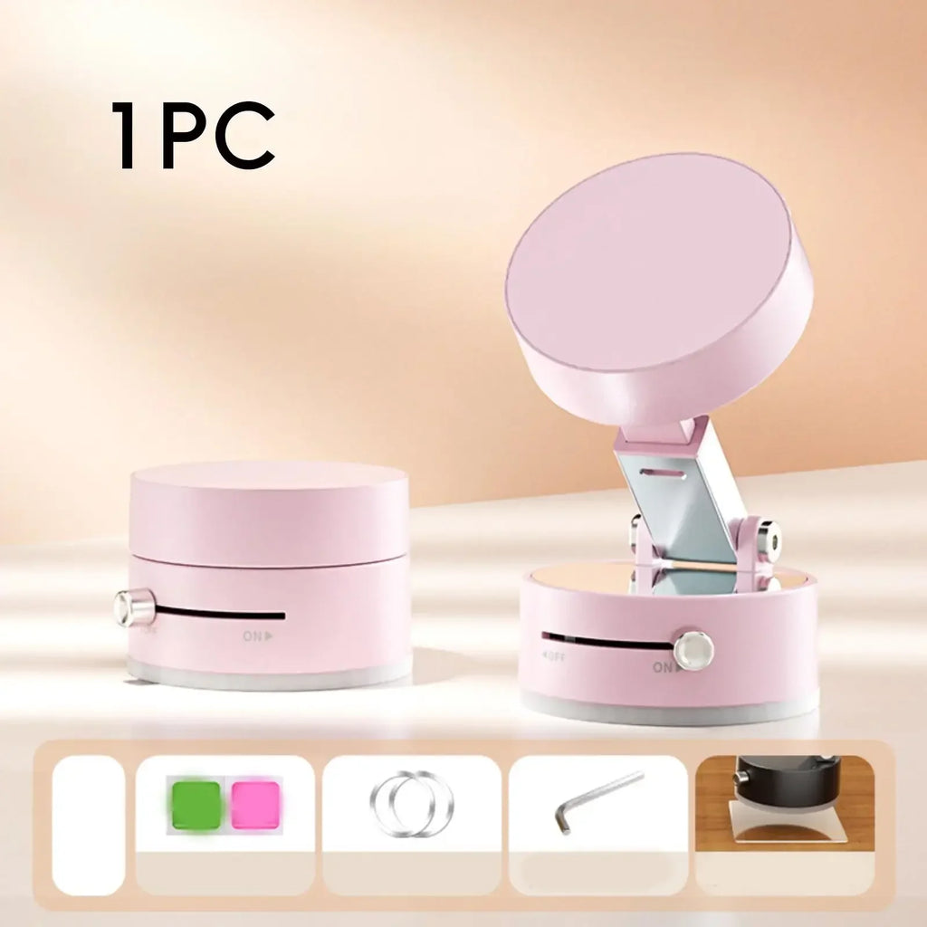 Professional Car Phone Holder with Strong Vacuum Suction Simple Install Adjustable Angle Phone Stand Mount for Vehicle
