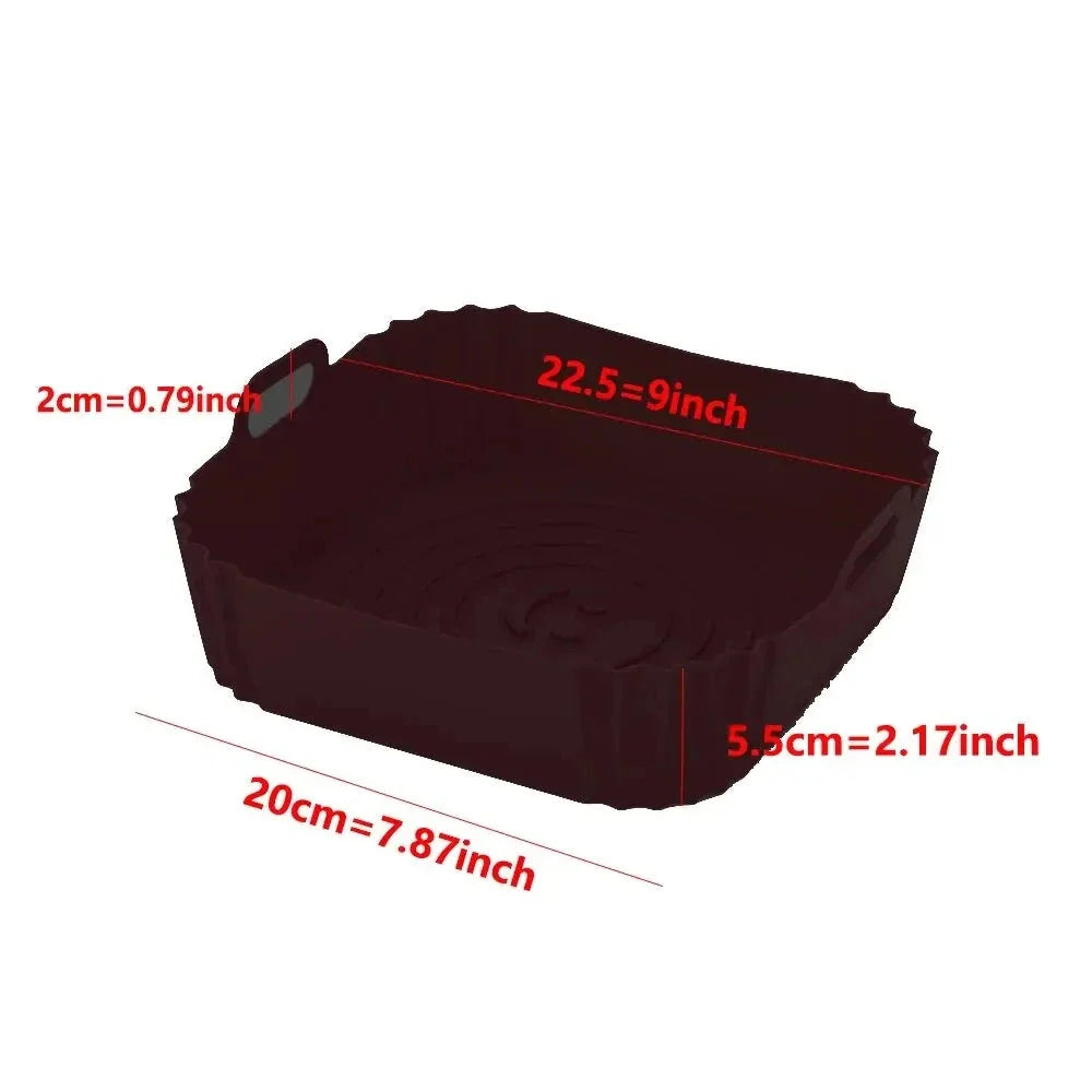 Reusable Silicone Airfryer Liner – Baking Tray & Fryer Accessory