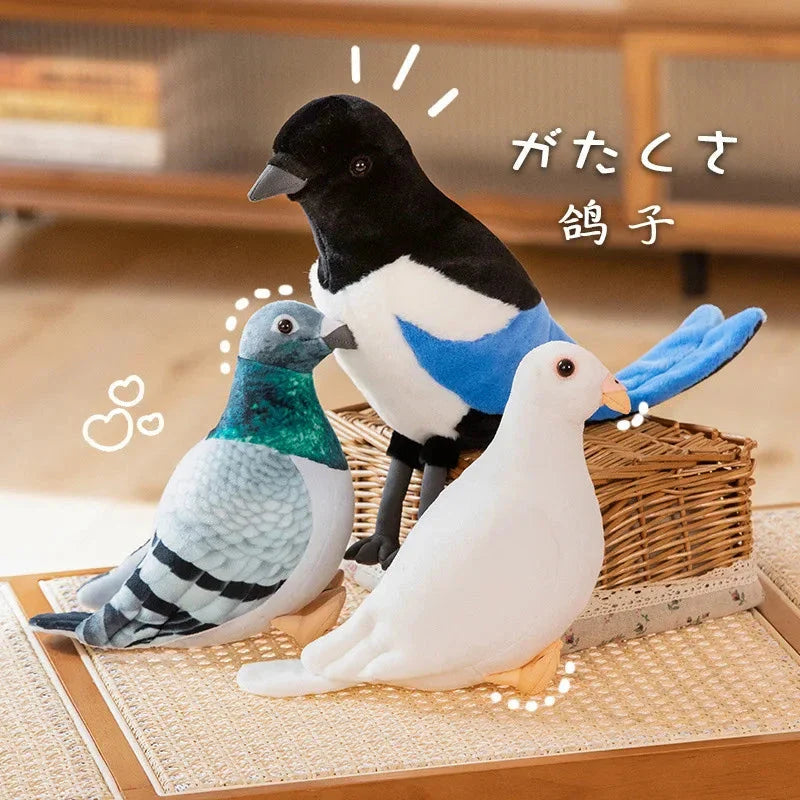 Simulation Pigeon Plush Toy – Cartoon Peace Dove Stuffed Doll Gift