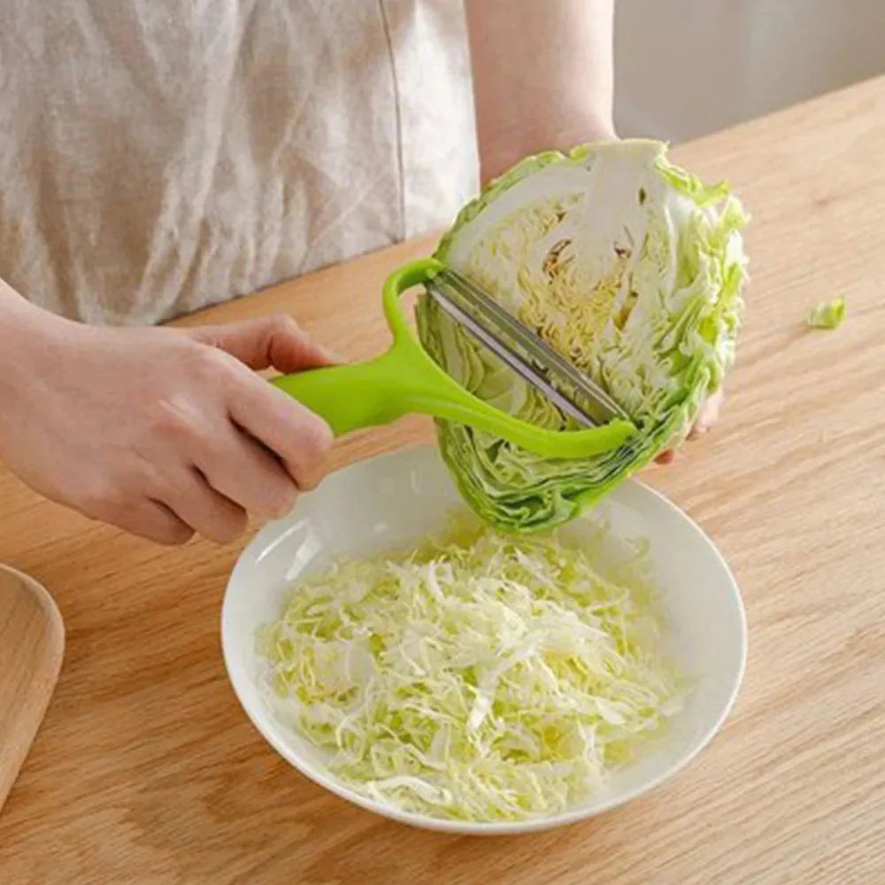 Cabbage Slicer & Vegetable Cutter – Stainless Steel Grater for Salad, Potatoes, Carrots & More