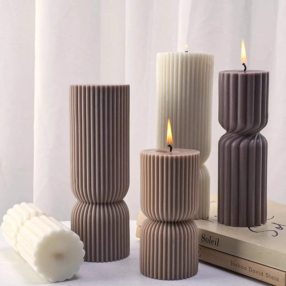 Nordic Cylindrical Silicone Candle Mold – Minimalist DIY Candle, Soap & Resin Mold for Home Décor and Gift Crafting