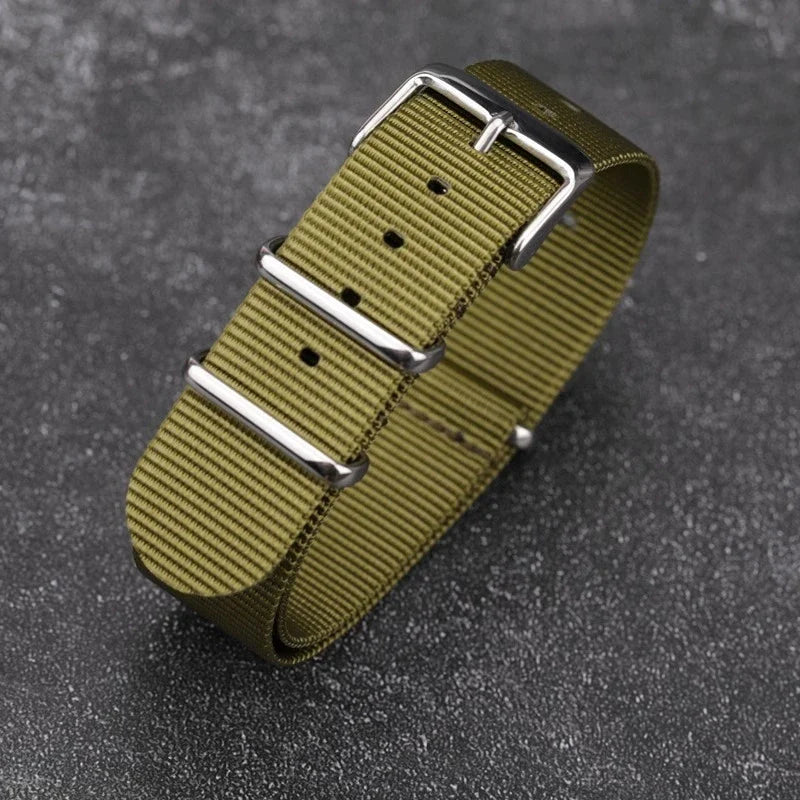 Polar Nylon Watch Strap Canvas Band, Unisex, Durable Pin Buckle Wristband