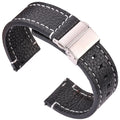 Motorola Moto Genuine Leather Watch Bands Deployment Clasp Strap Men Women