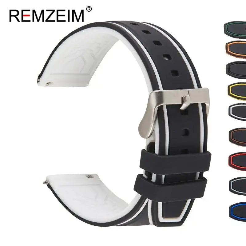 Ticwatch Silicone Strap - Comfortable, Waterproof, Stylish