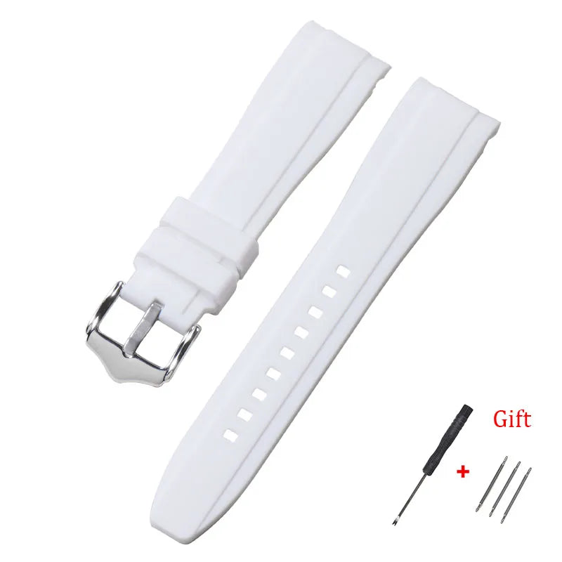 Polar Silicone Watch Band For Polar Smartwatch, Curved End, Unisex, Waterproof