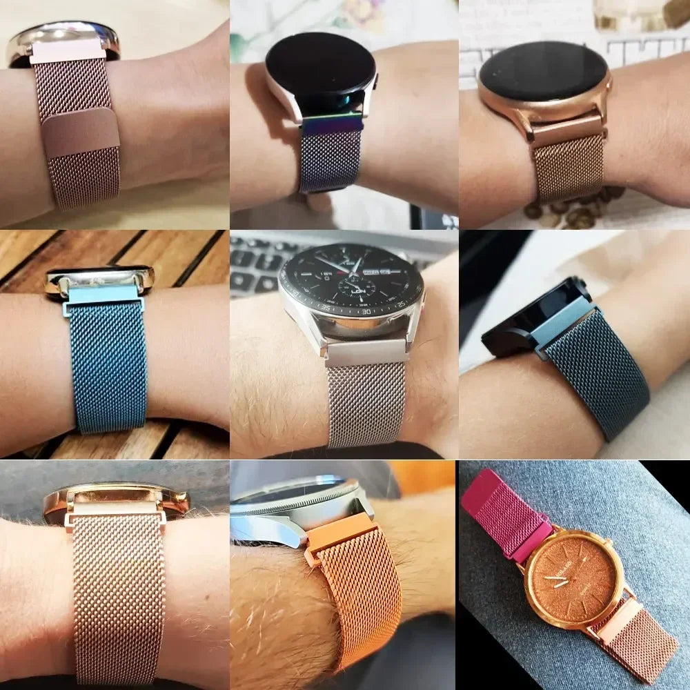 OnePlus Smartwatch Milanese Loop Band Magnetic Metal Bracelet Strap