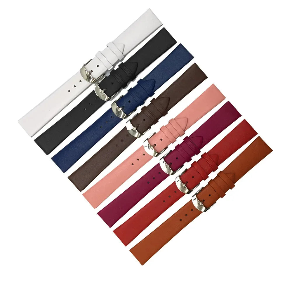 Amazfit Leather Band for Smartwatch Calf Leather with Silver Buckle