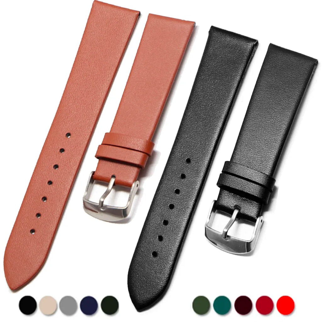 OnePlus Smartwatch Leather Band, Calf Leather Strap with Pin Buckle