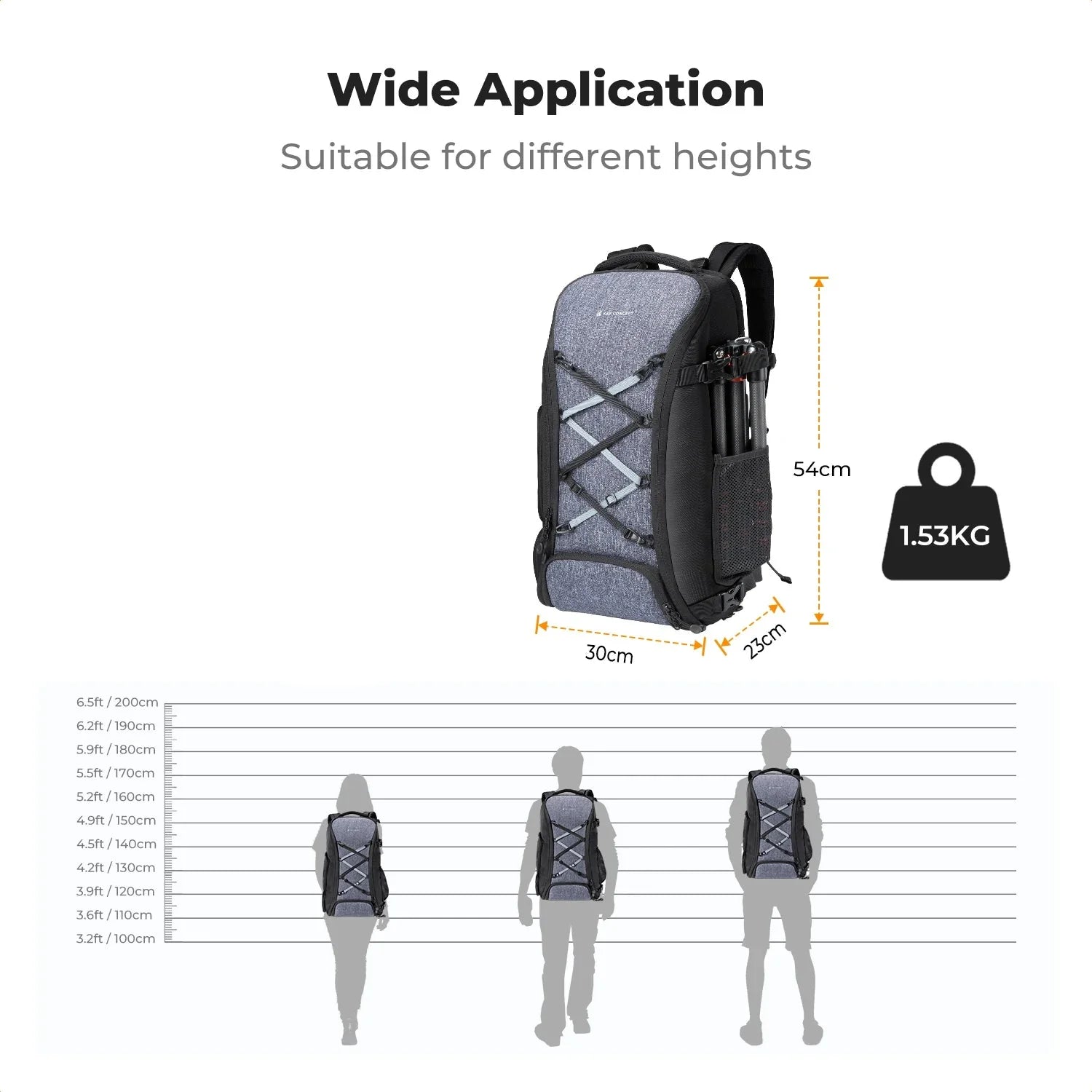 NNEOBA Camera Backpack with Tripod Strap Outdoor Black