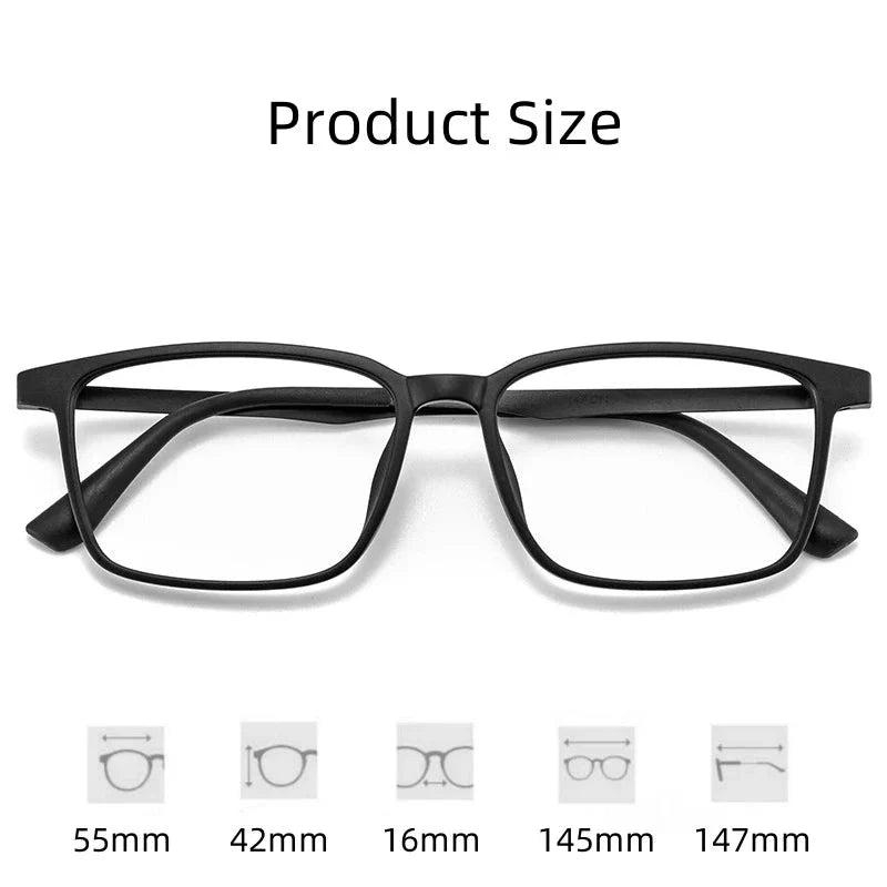 FIRADA Retro Titanium Square Glasses – Comfortable Men’s Eyewear