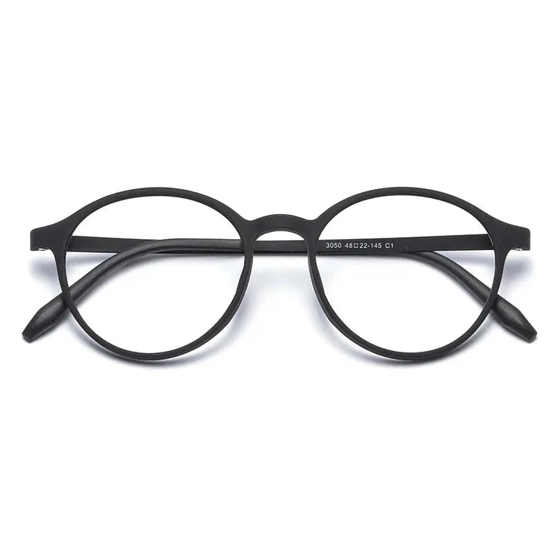 Ultralight Retro Round Glasses – TR90 Titanium Frame for Men & Women