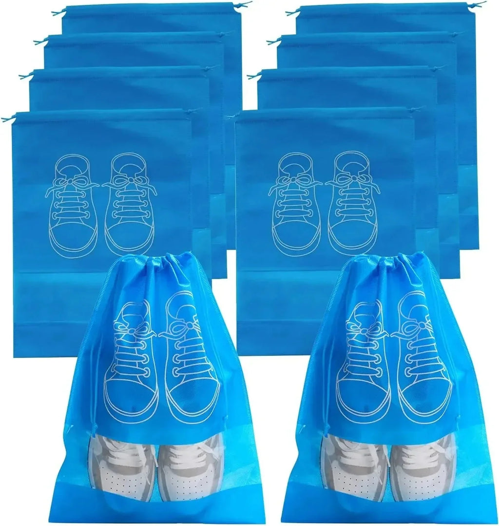 5PCS Travel Shoe Storage Bags – Waterproof Non-Woven Large Capacity