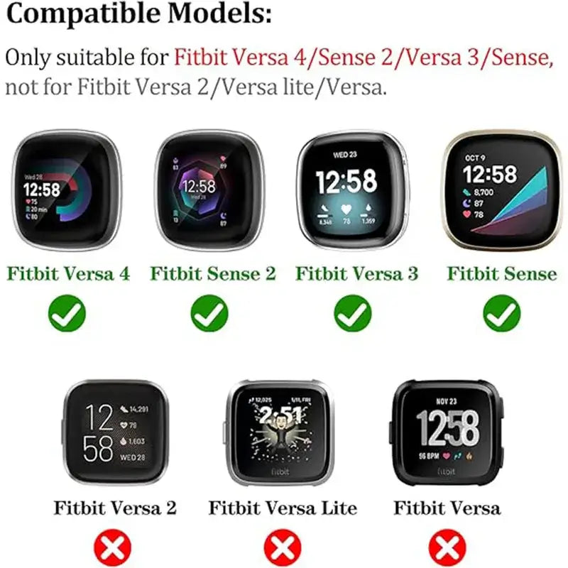 Fitbit Versa & Sense Silicone Band - Comfortable Design