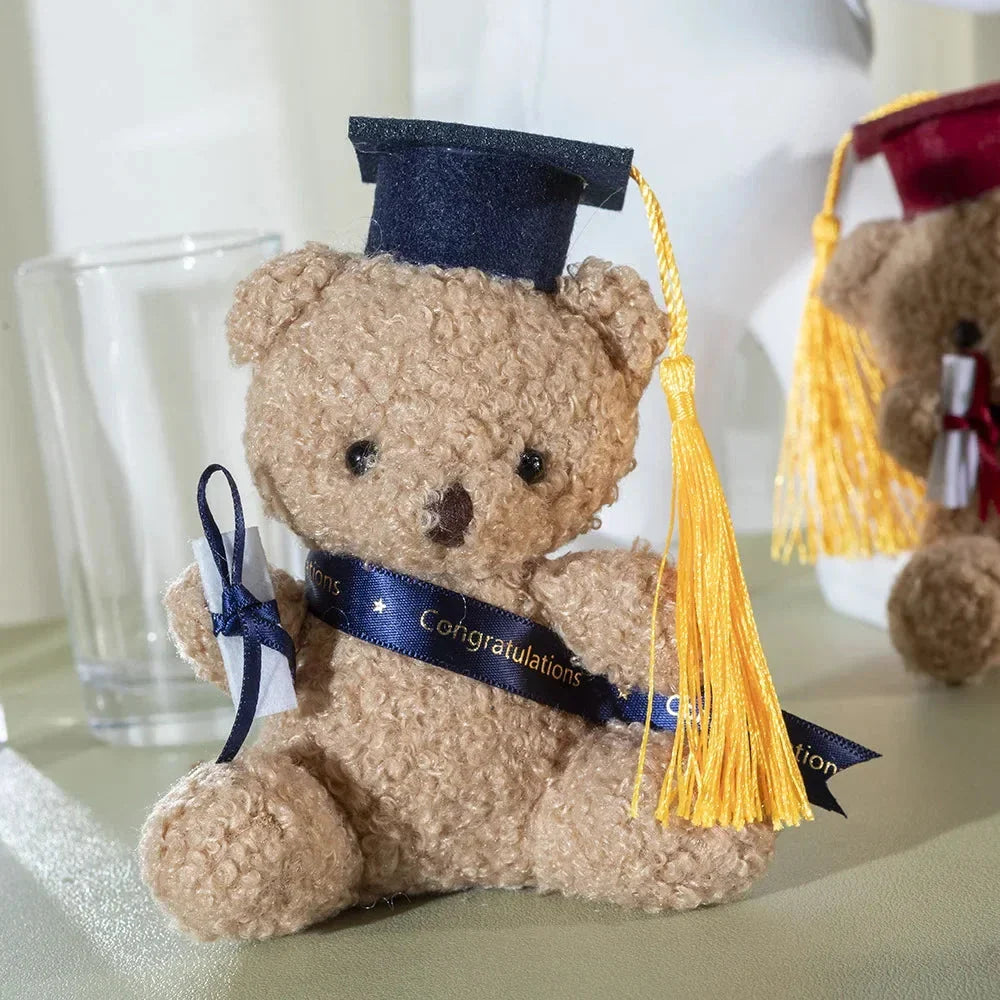 Doctor Teddy Bear Plush – Small Sitting Doll Pendant Gift for Kids