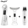 Ultrasonic Skin Scrubber, EMS Massager, LED Light Therapy Beauty - Illuminate, Lift, and Rejuvenate Your Skin