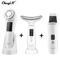NNEOBA Ultrasonic Skin Scrubber, EMS Massager, LED Light Therapy Beauty - Illuminate, Lift, and Rejuvenate Your Skin