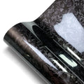 Carbon Fiber Vinyl Wrap Film - Glossy Black, Waterproof, Air-Release Technology for DIY Car Decoration