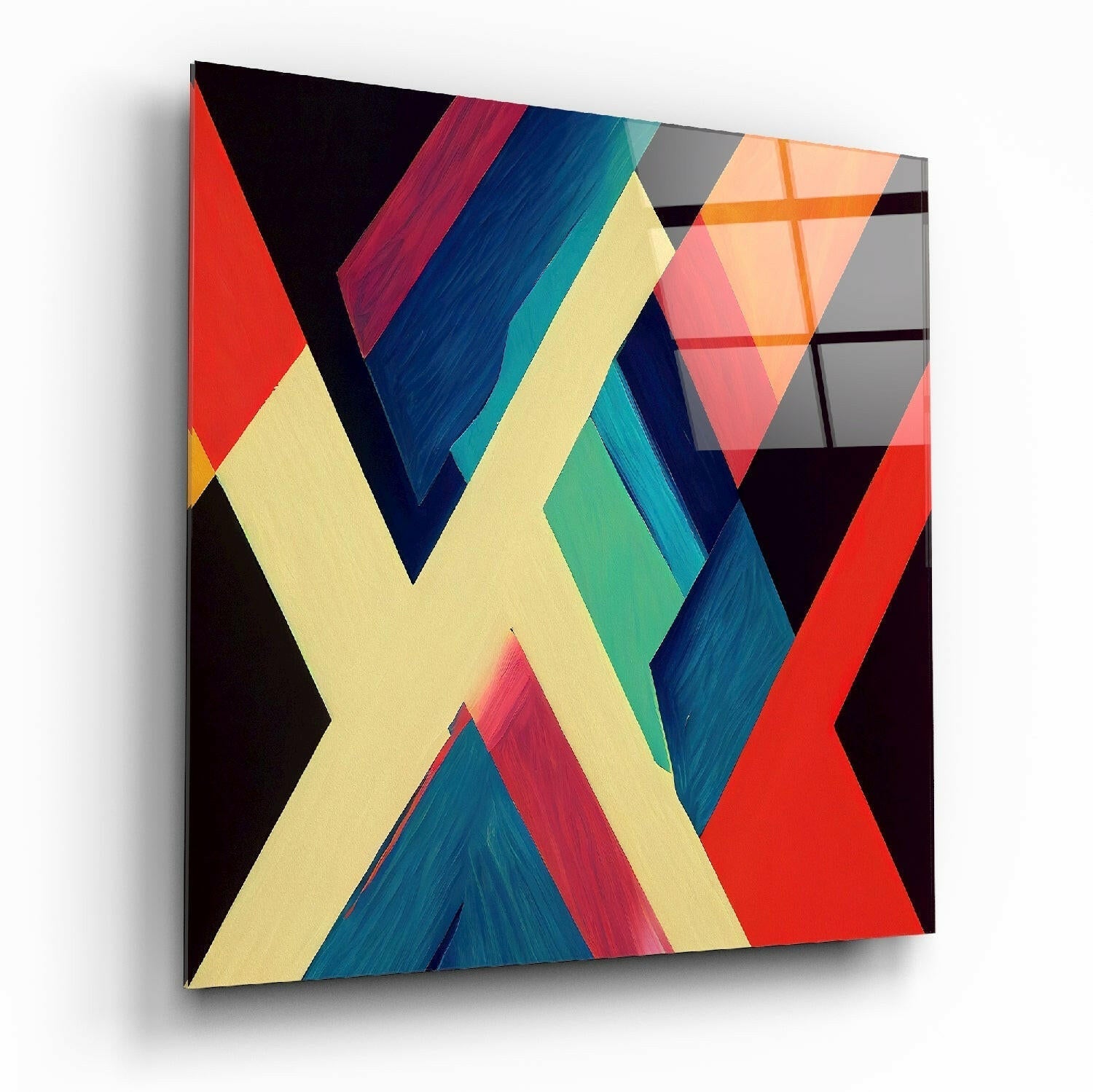 V's Glass Wall Art  || Designer Collection
