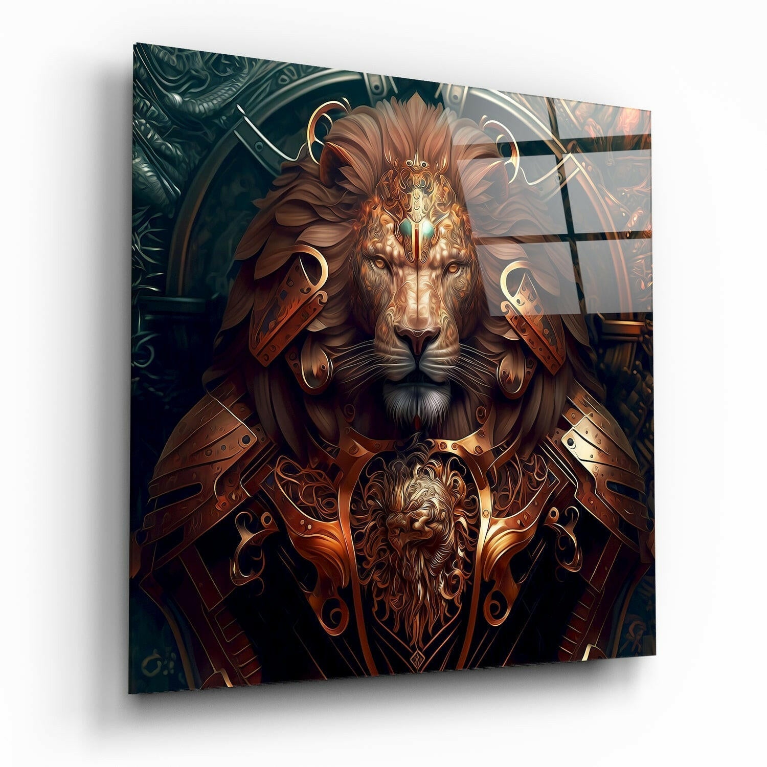 Lion King Glass Wall Art  || Designer Collection