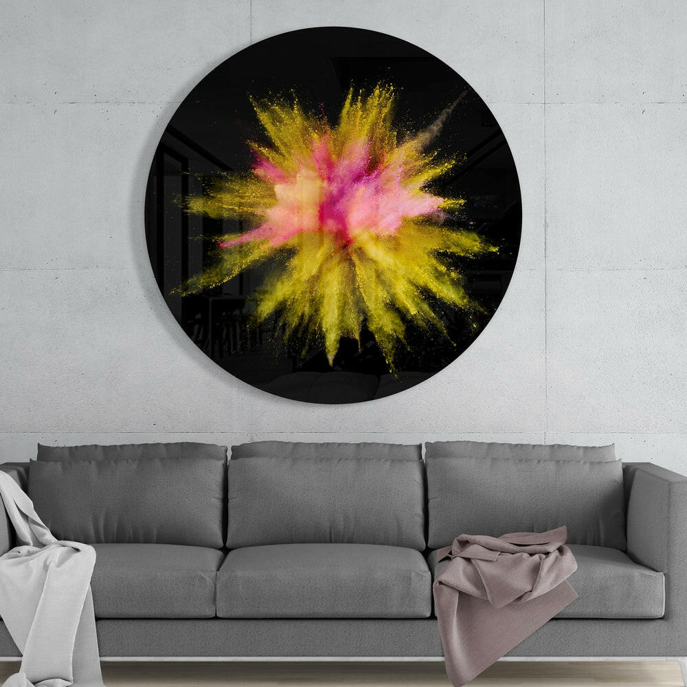Abstract Glass Wall Art