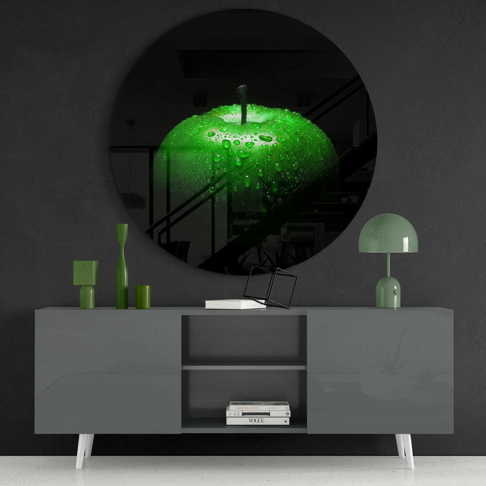 Apple Glass Wall Art