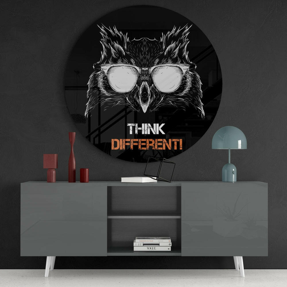 Owl Glass Wall Art