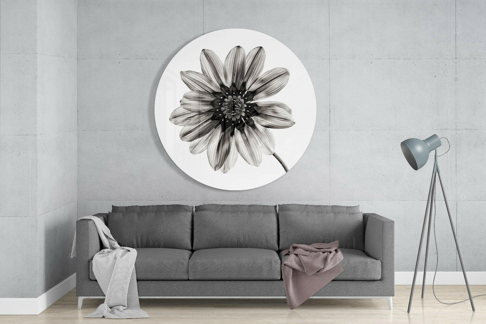 Flower Glass Wall Art