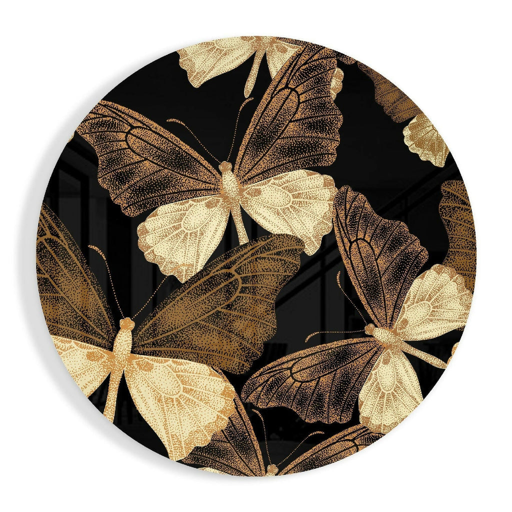 Butterflies Glass Wall Art