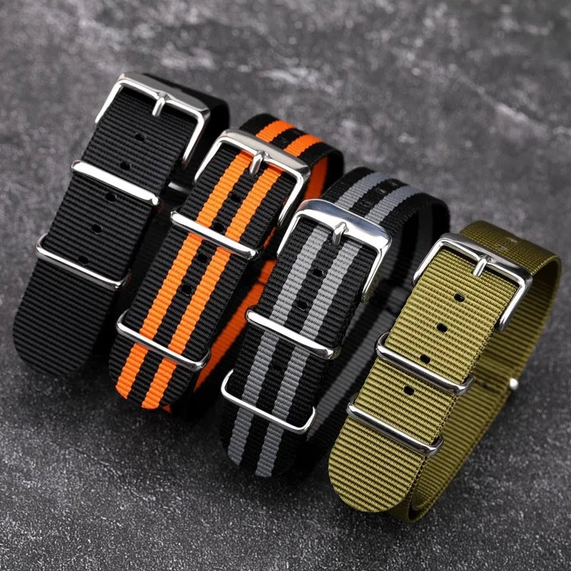 Motorola Moto Nylon Watch Band Universal Canvas Weave Wristband Loop Strap