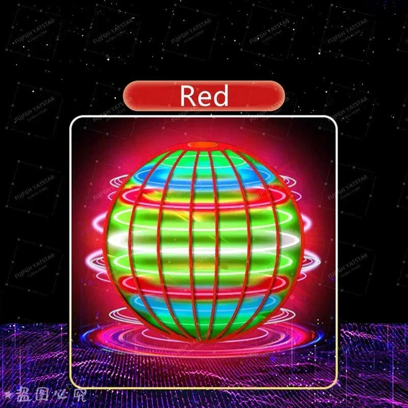 Flying Spinner Ball with LED Lights – Hand-Controlled Boomerang Toy for Kids & Adults, 360° Rotating Indoor Outdoor Hover Ball