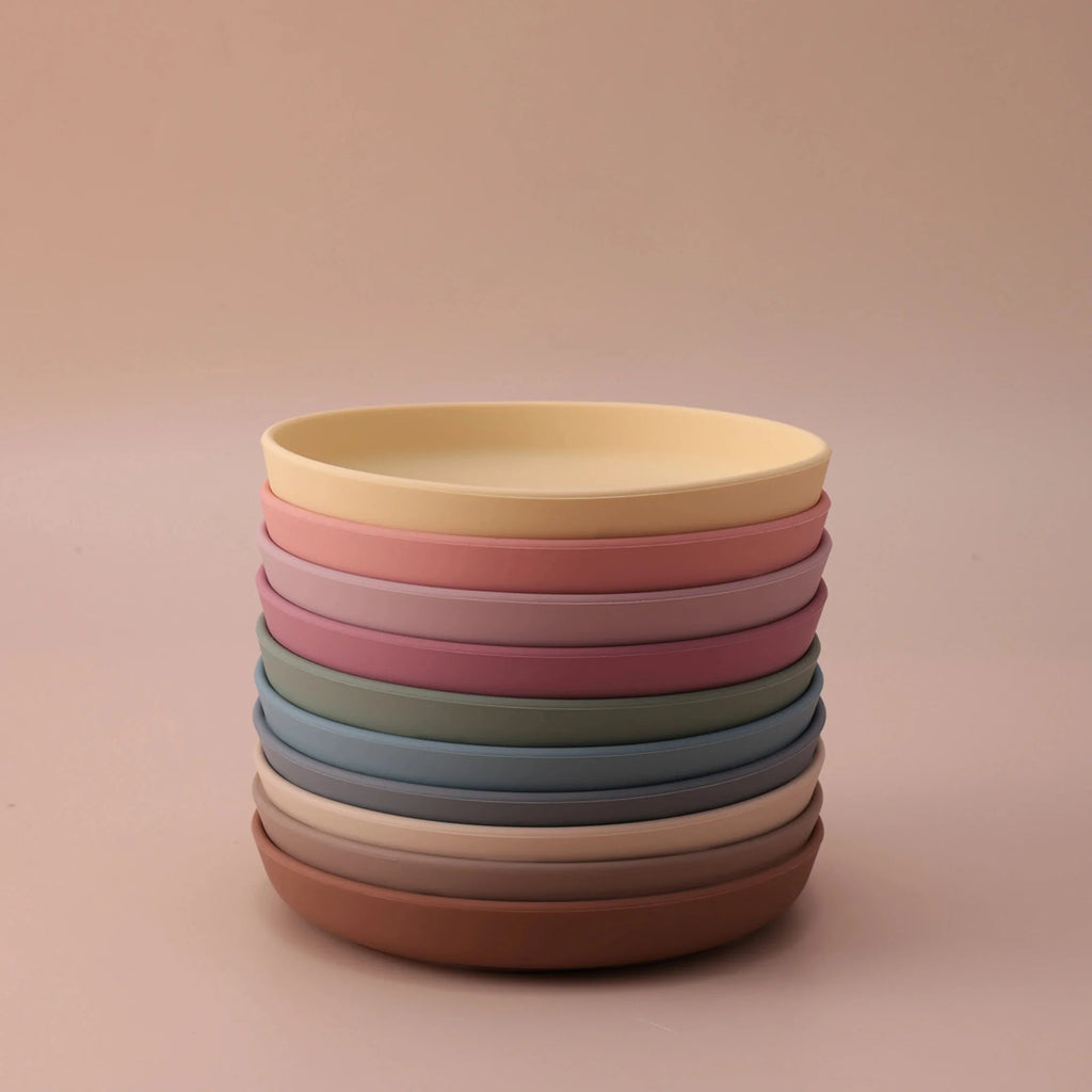 Color Kids Food Grade Silicone Baby Plate Anti-Slip Sucker Bowl