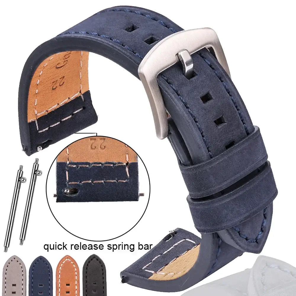 Suunto Leather Band - Soft, Stylish, Secure Fit