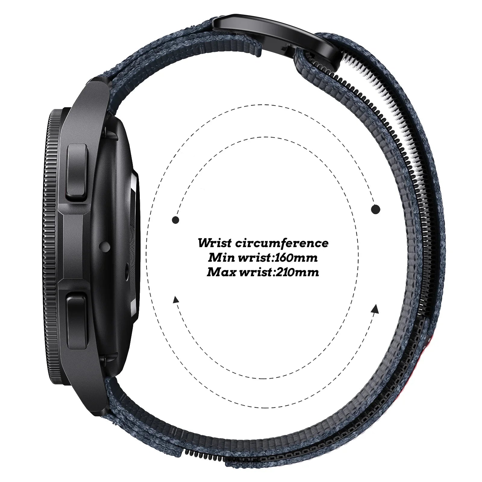 COROS Watch Band Nylon Replacement Strap, Unisex, Adjustable