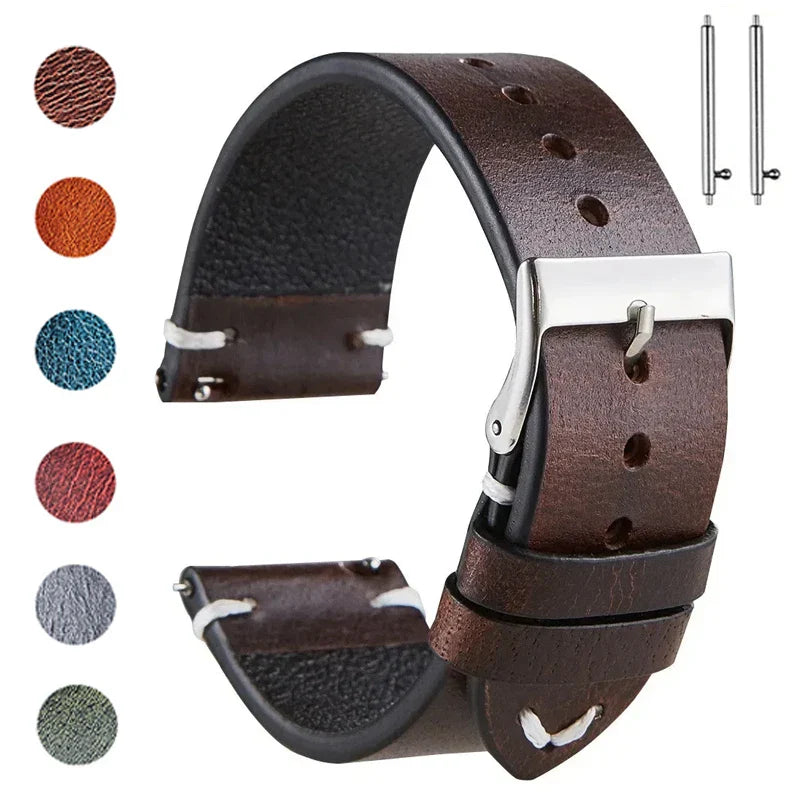 Polar Leather Watch Band For Polar Smartwatch Quick Release Calfskin