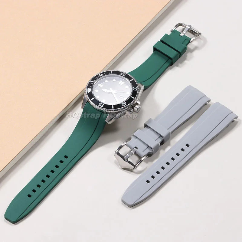Polar Silicone Watch Band For Polar Smartwatch, Curved End, Unisex, Waterproof