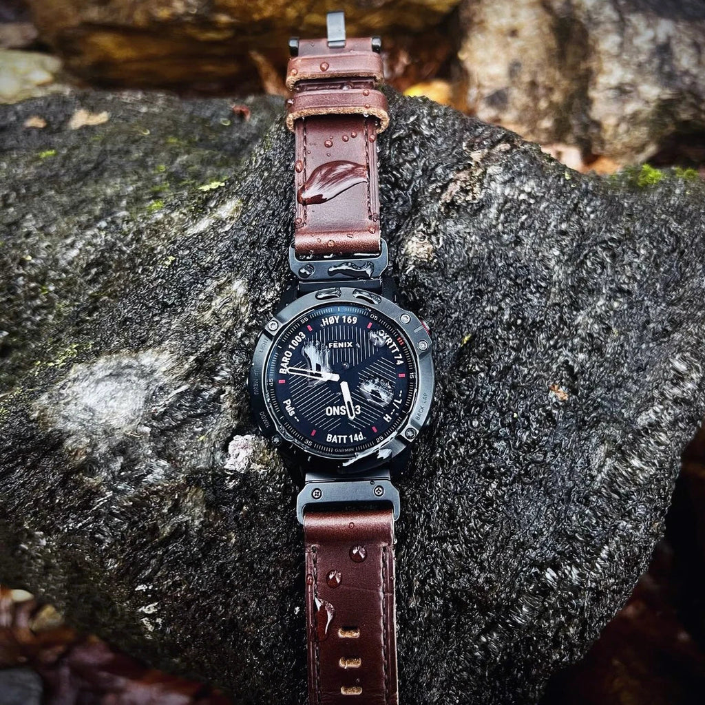 Garmin Soft Leather Band - Premium Strap