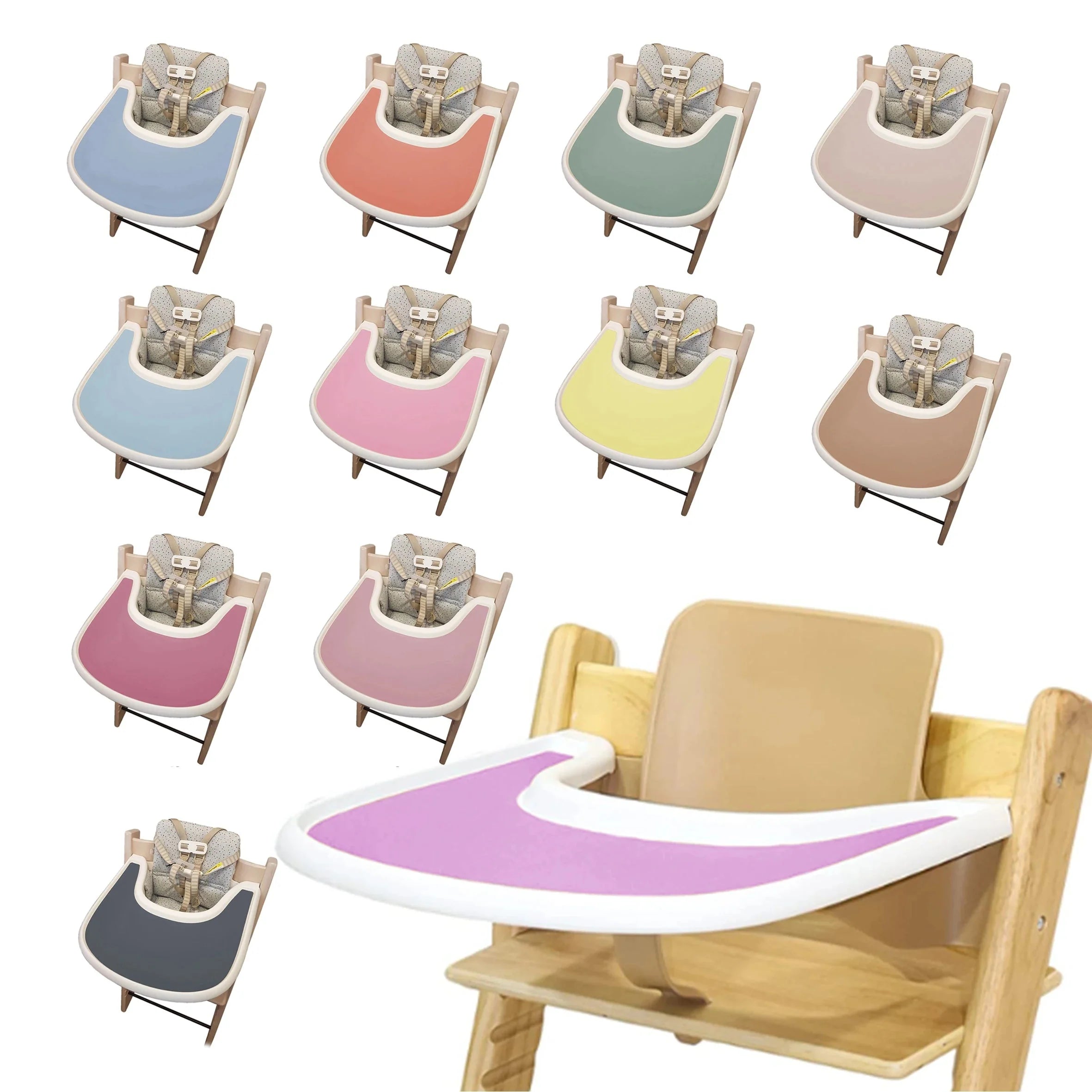 Silicone Baby Feeding Placemat for Highchair Tray