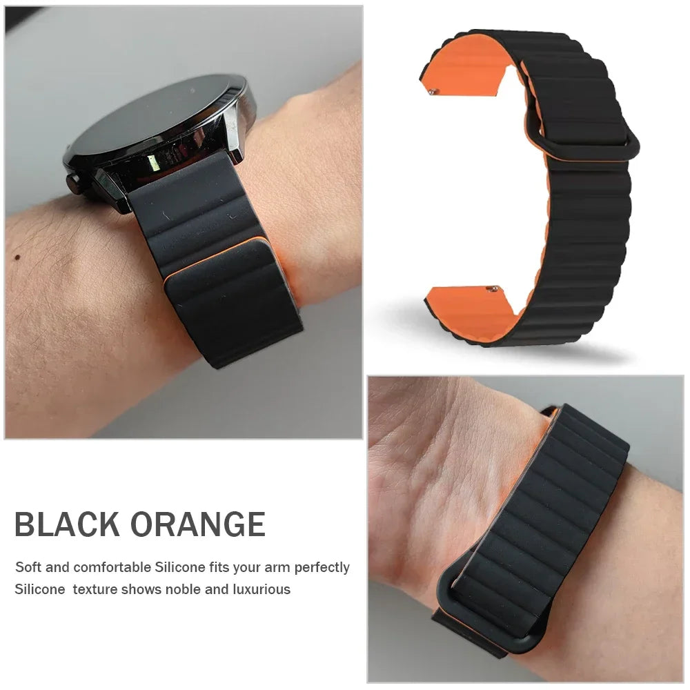 Amazfit Magnetic Silicone Band Replacement for Smartwatches