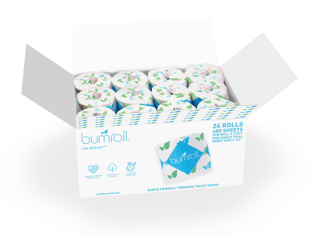 Bumroll, Premium Toilet Paper & Paper Towels Proudly Manufactured In The USA, Trees Planted In The United States