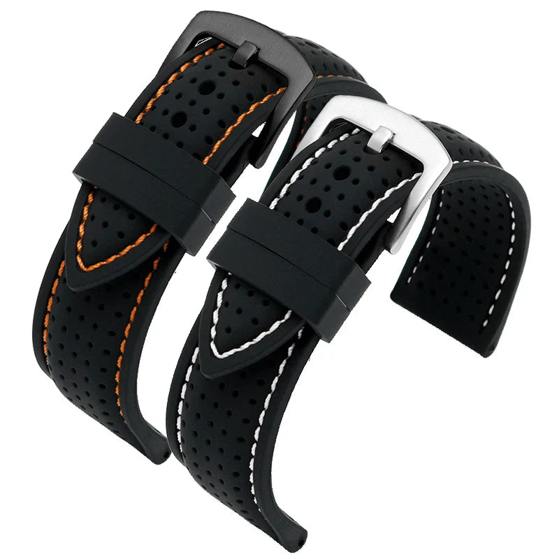 Motorola Moto Silicone Sport Watch Band, Breathable Rubber Strap