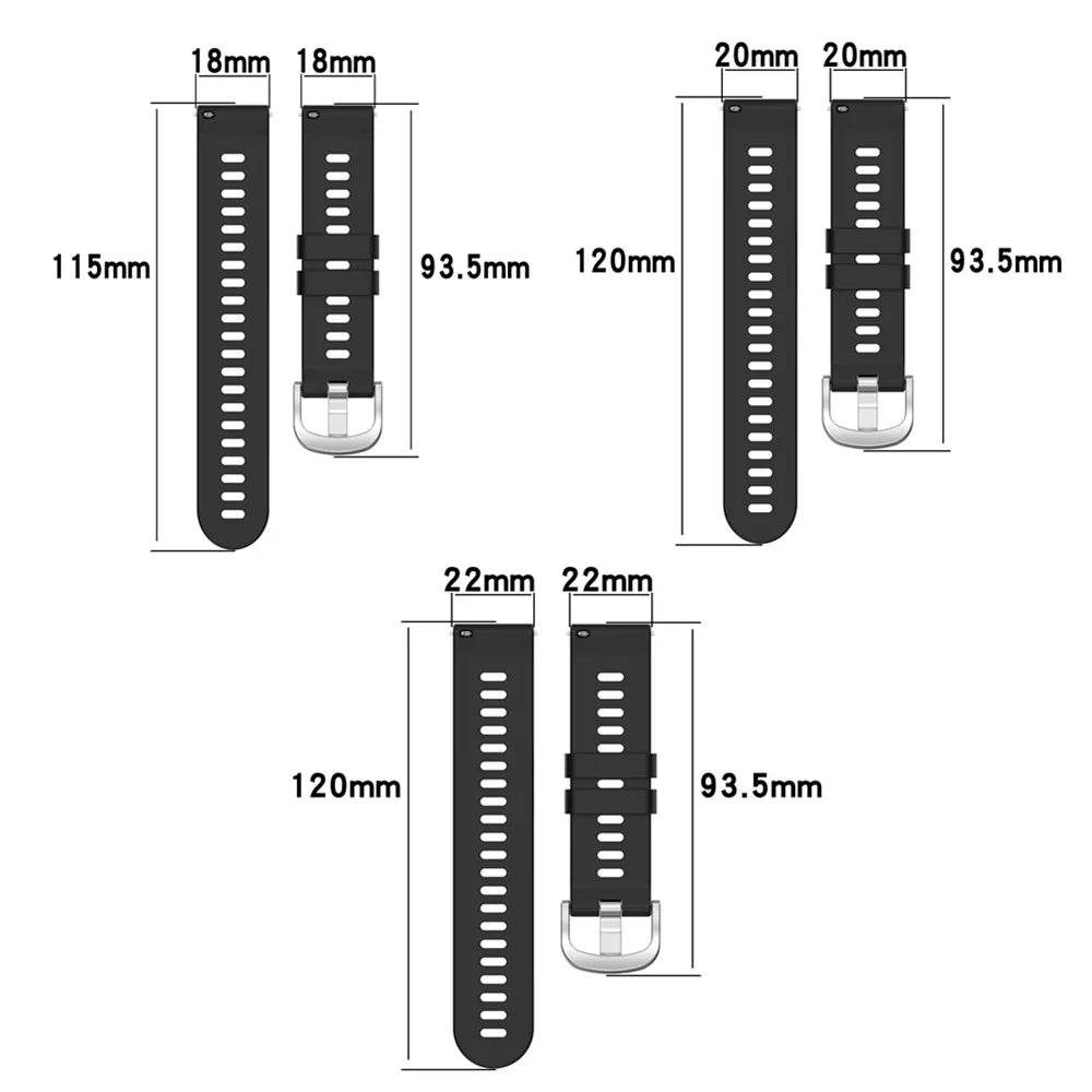 Polar Silicone Wrist Band for Polar Smartwatch Sport Strap Adjustable