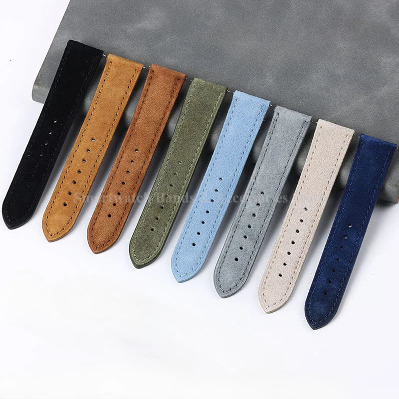 Polar Suede Leather Watch Strap For Polar Smartwatch - Handmade Quick Release