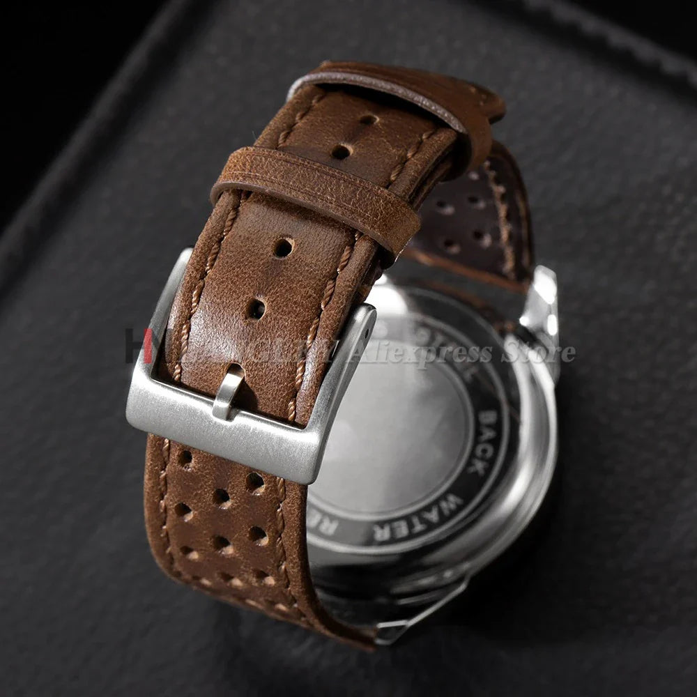 Amazfit Leather Band for Smartwatch - Vintage Calfskin Breathable Strap