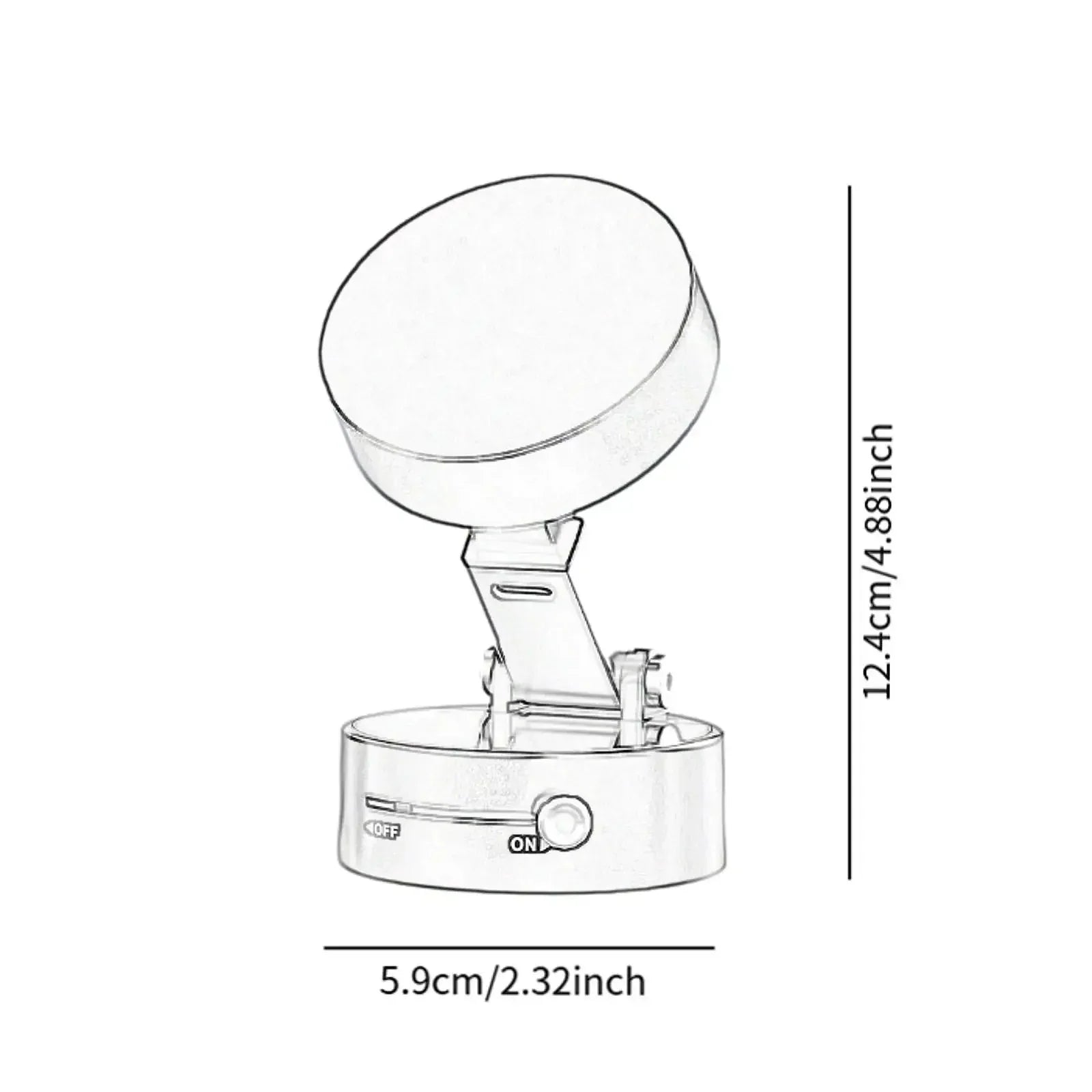 Professional Car Phone Holder with Strong Vacuum Suction Simple Install Adjustable Angle Phone Stand Mount for Vehicle