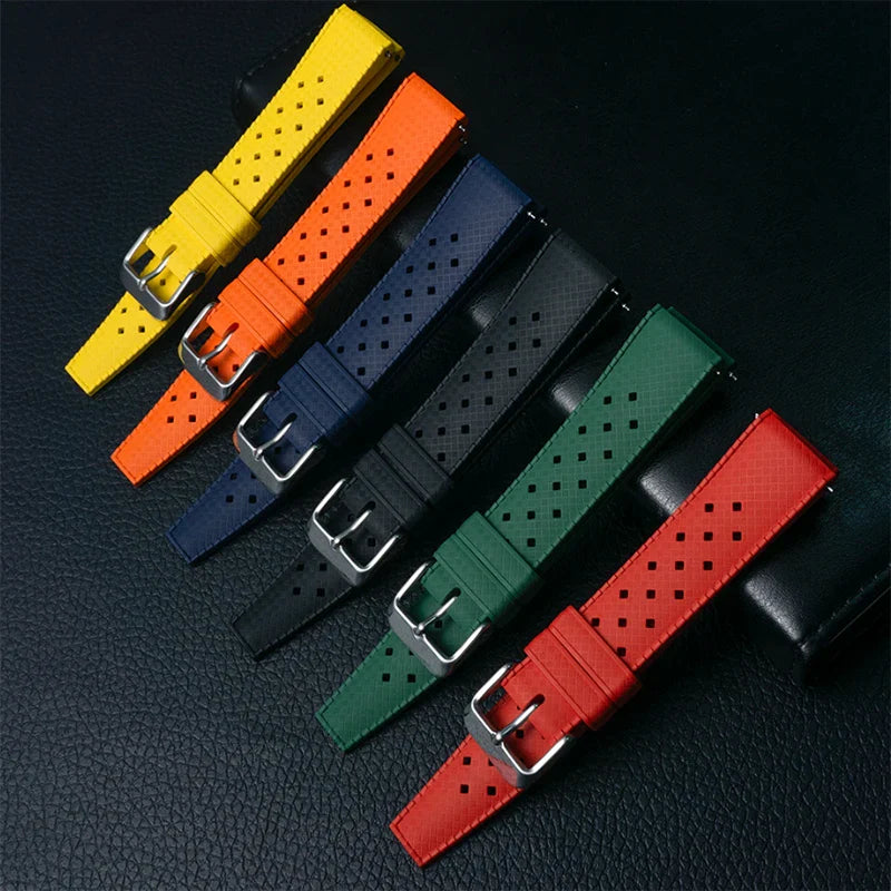 Motorola Moto Silicone FKM Watch Band Strap Classic Tropical Style