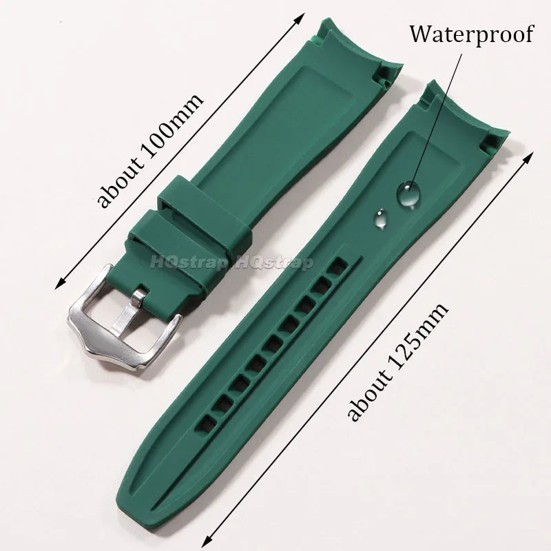 OnePlus Smartwatch Silicone Watch Band Curved End Rubber Strap Bracelet