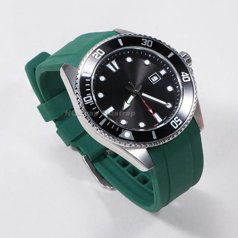 COROS Bands Silicone Watch Band Curved End Waterproof Rubber Strap