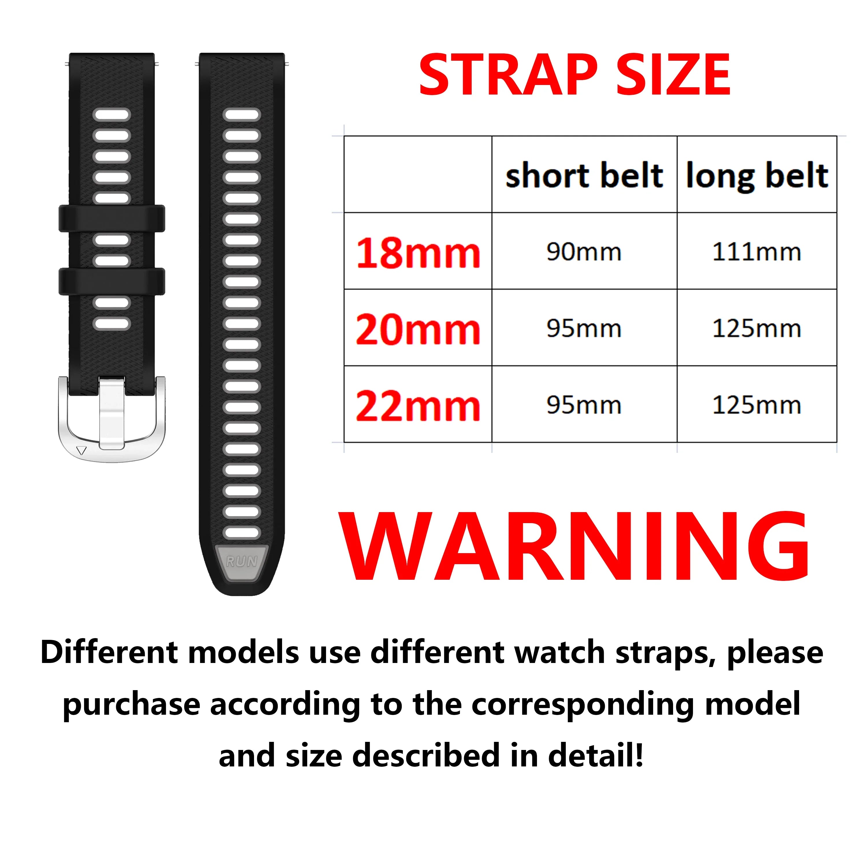 COROS Watch Band Replacement Strap For COROS Smartwatch Adjustable Comfort Fit