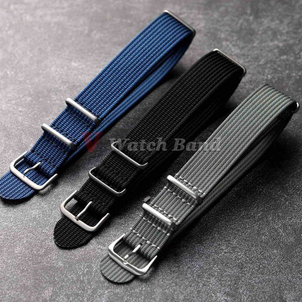 OnePlus Nylon Watch Band, Ribbed Fabric Strap, Pin Buckle, Unisex