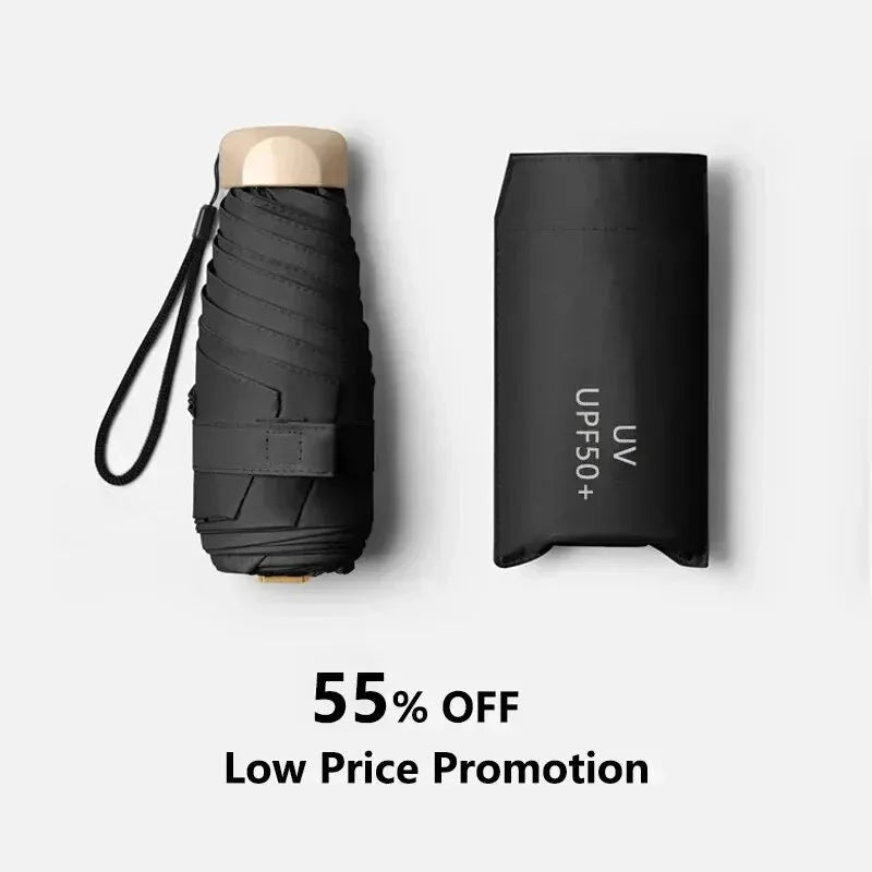 Mini Sun Umbrella – Pocket Folding Rain & UV Protection Parasol
